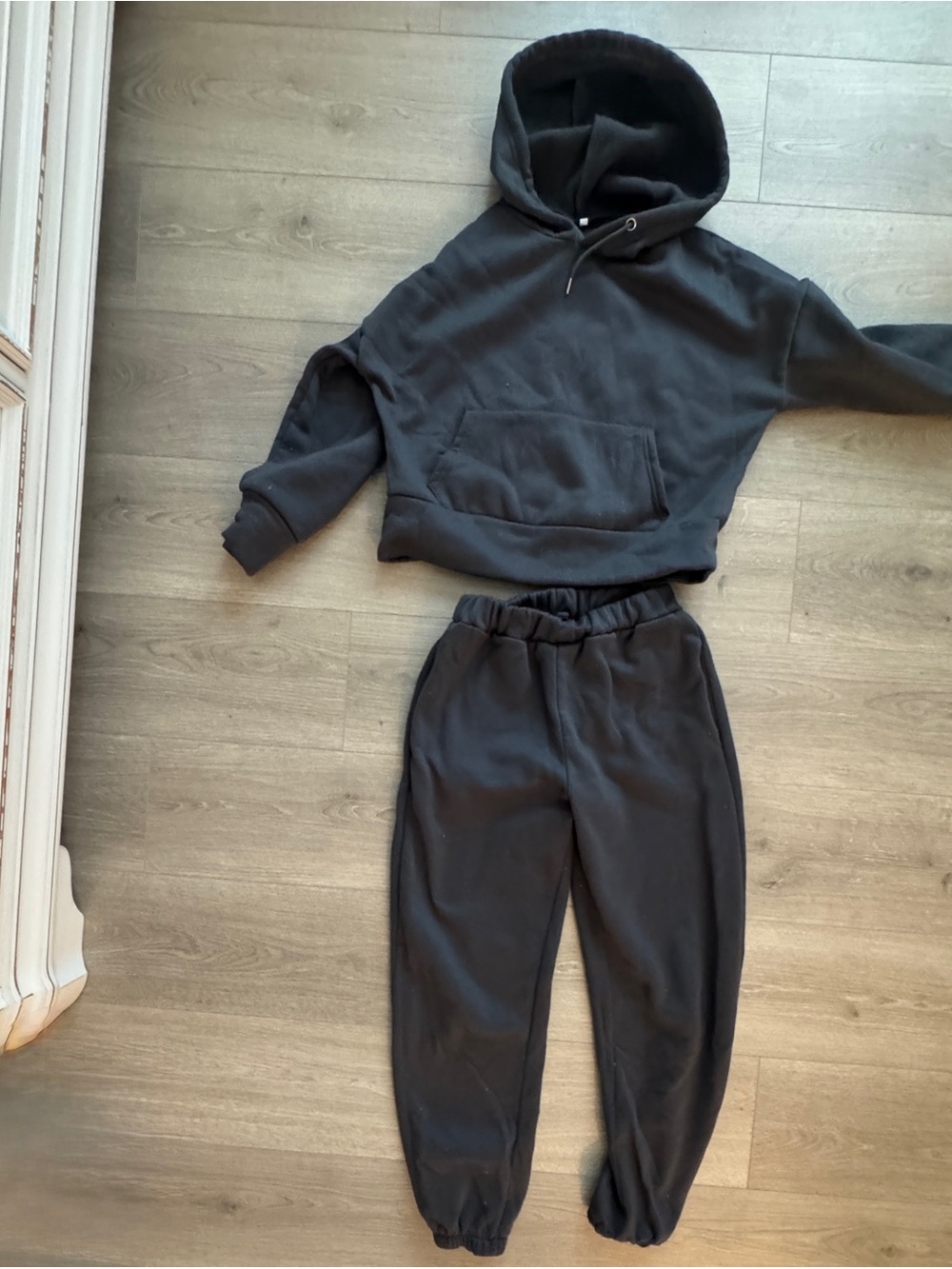 Women’s Small Charcoal Gray Hoodie and Jogger Sweat Set